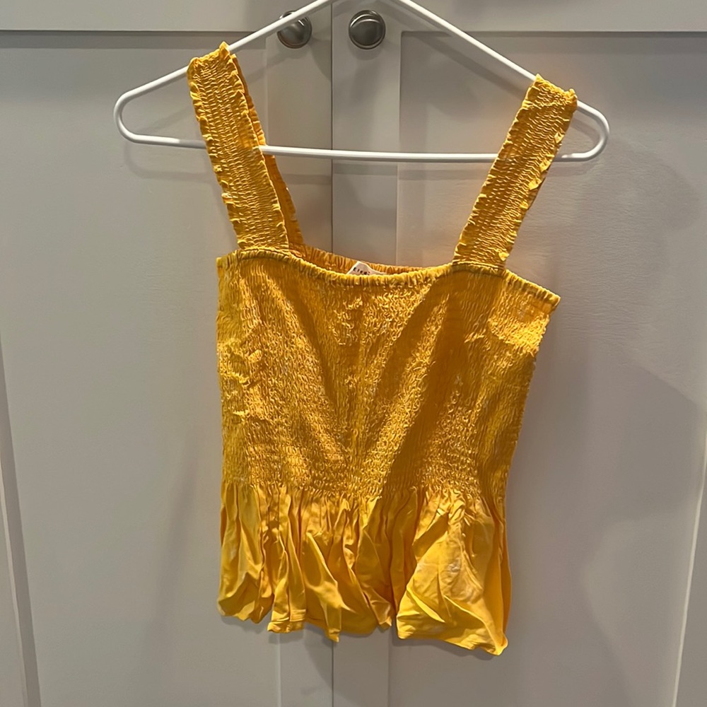Eloise yellow fun top